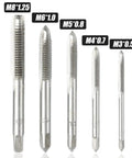 T Handle Tap Holder Wrench Set With Self Centering Hardened Jaws And Knurled Sleeve Includes 5 Metric Machine Screw Taps
