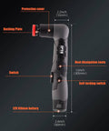 Side view of Cordless Mini Polisher 12V Multi Polisher For Auto Detailing With Polishing Pad, highlighting features and size.