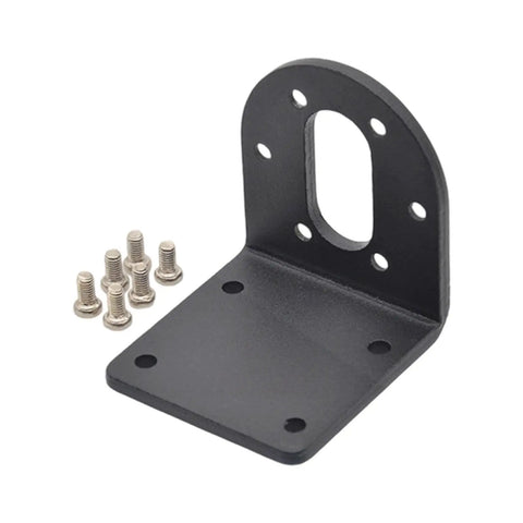 Rock Solid 37mm Gear Motor Mounting Bracket With Vibration Resistant Aluminum Frame and screws