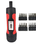 Premium 1/4 Inch Drive Preset Torque Screwdriver Set Adjustable 10-65 In-Lbs Click with bits for precision electrical repairs.