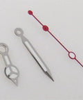 Watch Hands Replacement Set For NH35 NH36 NH35A NH36A 7S35 4R35 7009 with green lume, red second hand displayed