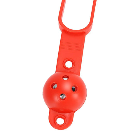 KIMISS 8 Pcs Magnetic Stud Finder, 27 Lbs Magnetic Force red plastic tool with circular grip and hanging loop detail.