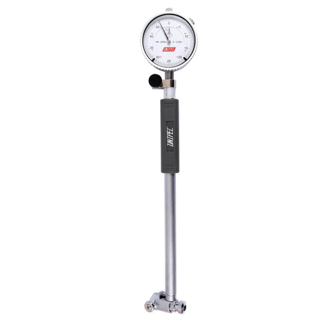 2 To 6 Inch Dial Bore Gauge With 0.0005 Inch Graduation, Go-To High Precision Bore Inspection Tool With Two Point Contact For Accurate Internal Diameters, 9.5 Inch Stem, Carbide Anvils