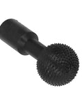 Heavy Duty Spherical Wood Carving Burr 10mm Grinding Bit For Angle Grinders with black coating and textured surface.