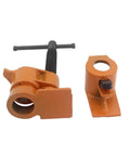 Top Shelf Heavy Duty Adjustable Pipe Clamp For Woodworking Carpentry And Weekend Garage Builds 1/2 3/4 Inch rugged cast steel clamp