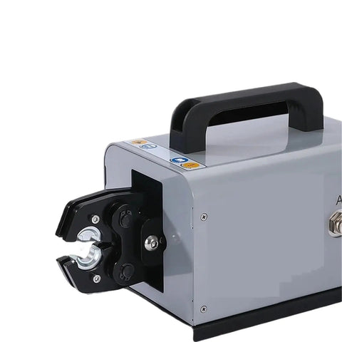 Top Notch Heavy Duty Pneumatic Crimping Machine JH-60L close-up showing crimping jaws and handle for electricians.