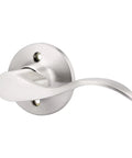 Right Hand Single Dummy Door Lever In Nickel Finish For Closet And French Doors, Non Turning Decorative Door Handle Pull, No Latch, Easy Install 1 Pack, satin nickel