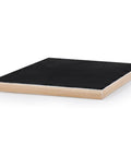Solar Fume Board For Beehives with metal top, universal fit for 8 and 10 frame hives, side view displaying black aluminum surface.