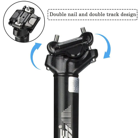 Alloy Bike Seatpost 27.2 X 400mm With Four Size Shim Spacers 28.6 30.4 30.9 31.6 double nail and track design