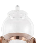Chill Mode Ice Cold Brew Dripper Coffee Maker Featuring 600ml Borosilicate Glass And Stainless Steel Slow Drip Extraction System For Crisp Daily Beverage Prep, close-up of glass top lid.