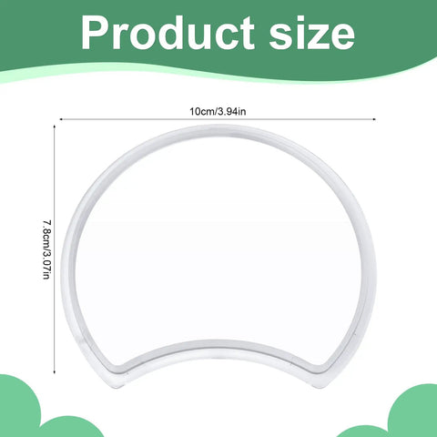 Transparent Water Tank Lid Cover For Vertuo Next Coffee Machines XN910B XN910C XN9105 Replacement Part shown against size chart