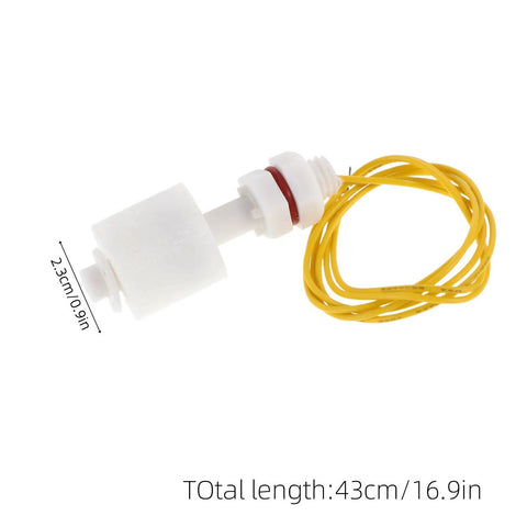 Plastic Float Switch Water Level Sensor 2 Pack Easy Install No Fuss Setup With Precise Liquid Level Control For Water Tanks Industrial And Food Processing Applications Overflow Prevention And Dry Burn Protection, 43cm cable