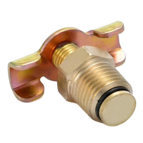 Three Eighths Inch NPT Solid Brass Drain Valve For Air Compressors And Tank Drains Petcock Water Drain Fittings Easy Install Replacement Part