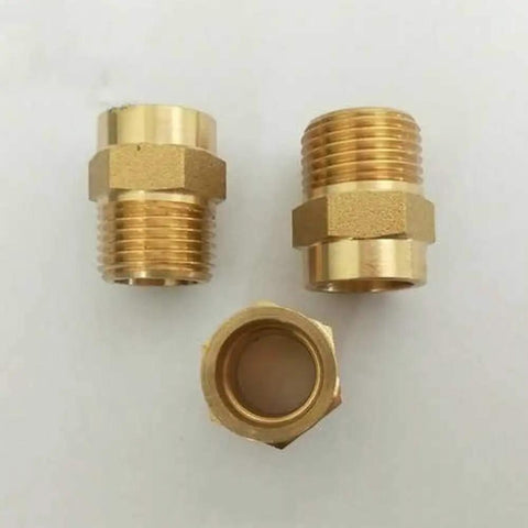 Pro Grade Brass Hose Fitting Set 3/8, 1/2, 3/4, 1 Inch BSP Male to Solder Cup Connector End Feed