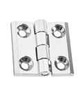 Concealed Rotating Cabinet Door Hinge Heavy Duty Zinc Alloy Butt Hinge Easy Install Wear Resistant Strong Load Bearing Silver 40x40MM