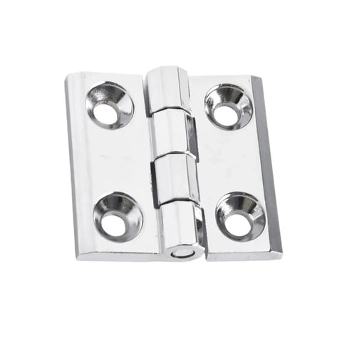 Concealed Rotating Cabinet Door Hinge Heavy Duty Zinc Alloy Butt Hinge Easy Install Wear Resistant Strong Load Bearing Silver 40x40MM