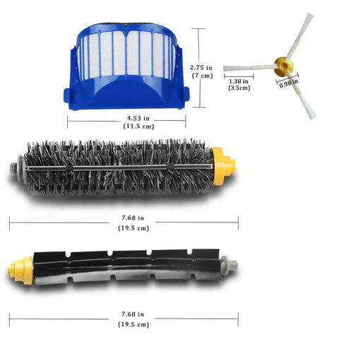 Must Have All In One Roomba Replacement Parts Kit For 675 677 671 655 645 With Filter Side Brush Bristle Brush Cleaning Tools
