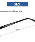 Super Slick TR90 Replacement Temple Arms For Eyeglasses Universal Repair Kit With Heavy Duty Screws 140mm length black arms