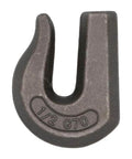 G70 Weld On Chain Grab Hooks Half Inch Heavy Duty Forged Hooks With 6600 Lbs WLL, close-up of forged steel hook with 1/2 G70 marking