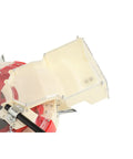Close-up of part of a Manual Hand Push Seed Seeder With 7 Nozzles Adjustable Depth And Spacing Precision Planter for gardening