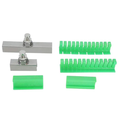 Slide Hammer Dent Removal Tool For Cars And Metal Surfaces, Paintless Dent Repair Kit with green lifters and metal components