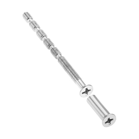 Door Handle Screw Kit With M7x16 Cross Sleeve And M7x60 Countersunk Bolts, interior door lever hardware, silver metal