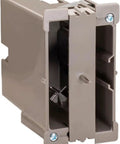 Retrofit Single Gang Wall Box for Stud or No Stud Install Old Work Electrical Box with One And A Half Inch Toggle Depth for Smart Devices Outlets or Switches Heavy Duty Mount Supports Up to 50 Pounds, gray plastic