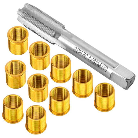 M14x1.25 Thread Repair Kit For Spark Plugs And Engine Threads Plus Tap 11 Piece Set Pro Grade Helicoil Set Easy DIY Fix