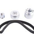 Upgrade Your Chevy BBC With This Sick Belt Drive Pulley Set For 396 427 Or 454 Big Block Engines Featuring Durable Billet Aluminum Design And A Non Slip Gilmer Belt To Keep Your Ride Running Smooth Like A Dream. billet Chevy BBC pulley set with Gilmer belt