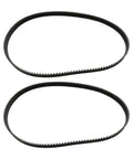 Heavy Duty Bread Machine Drive Belt 190 Teeth 570mm Replacement For Breadmaker Conveyor Belt Easy Install No Tools Needed Fits J6PE Models Kitchen DIY Fix For Home Bakers, two black belts