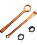 Off Road Motorcycle Tire Tool Kit With Hex Wrench Heads 10mm 13mm 22mm 27mm 32mm Tire Change Levers Spanners Aluminum CNC 7075 Fits EXC SX XC