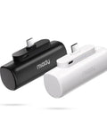 Grab And Go Mini Portable Charger Packing Sleek Built In Usb C Cable Plug Right Into Device No Tangled Cords To Deal With Pocket Sized Power Bank, black and white models.