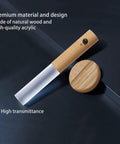Wooden LED Night Lights With Motion Sensor Dual Sensing Photosensitive And Infrared, Rechargeable Wall Mounted Torch Light