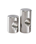 304 Stainless Steel Barrel Nut Dowel Set For Furniture Hardware M4 To M6 10 To 30mm Cross Hole Hammer Embedded Design Anti Rust Heavy Duty