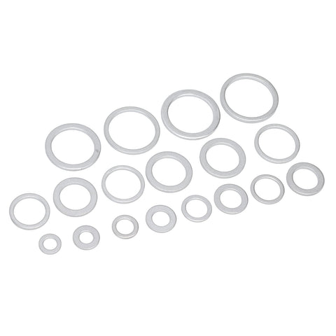 470 Piece Aluminum Alloy Sealing Washer Kit For Auto And Home Use With Rust Resistant Round Flat Washers Set And 18 Standard Sizes