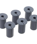 Get These 6pcs Silicone Cable Grommets That Are Totally Fire Proof And Wear Resistant For Perfect Wall Hole Cover In Your Home Or Office To Keep Wires Outta Sight. grey silicone cable grommets, 6 pieces, for wall cable holes
