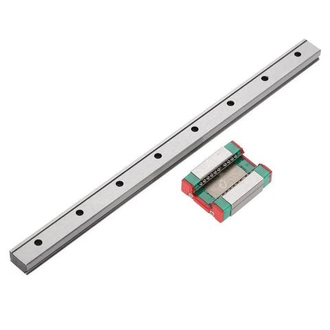 12mm Linear Rail With Mini Bearing Steel Rails And Slide Block Set for small equipment and precision measuring gear