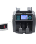 Badass Multi Currency Money Counter Machine With Crisp Digital Display showing buttons and reset screen.