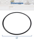 Whole House O Ring Replacement Kit For Filter Housings Fits Standard Twenty Inch Filter Housings Five Point Five Inch OD O Rings Three Pack BPA Free Nitrile Rubber Thermal Resistant Pro Seal Leak Proof Seals Includes Lubricant Tube single O-ring