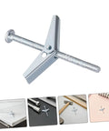 Heavy Duty Toggle Bolt And Wing Nut Kit For Reliable Drywall Anchoring 30 Sets, Easy Mount For Securing Heavy Items, Office Decor, Shelves And Wall Art, Durable Drywall Screws And Anchors For Versatile DIY Projects silver toggle bolt with wing nut
