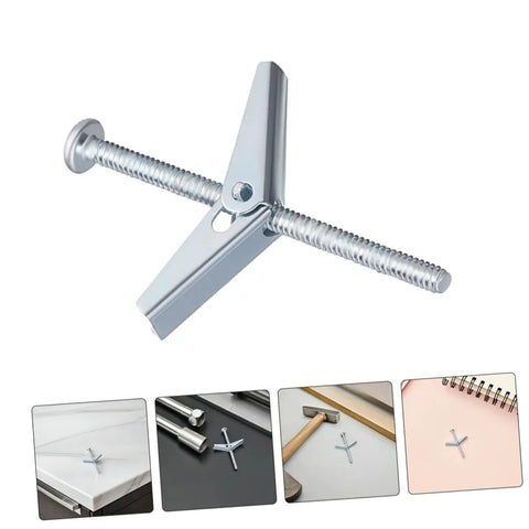 Heavy Duty Toggle Bolt And Wing Nut Kit For Reliable Drywall Anchoring 30 Sets, Easy Mount For Securing Heavy Items, Office Decor, Shelves And Wall Art, Durable Drywall Screws And Anchors For Versatile DIY Projects silver toggle bolt with wing nut