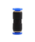 Push To Connect Quick Connect One Quarter Inch Tube Fitting Plastic Union Pneumatic Connector front view