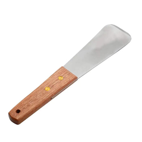 Heavy Duty Ice Cream Spade With Wooden Handle Stainless Steel Dessert Shovel For Scooping Ice Cream And Cutting Butter