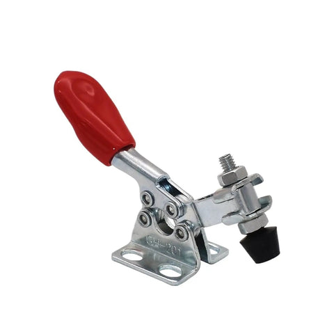 M4 Screw Fast Locking Lever Clamp Kit For Quick Clip Fixtures Leveling Fixed Clamp With Universal Horizontal And Vertical Mounting GH201 Style 200 Pieces For Precise Secure Workholding, stainless steel GH-201 clamp