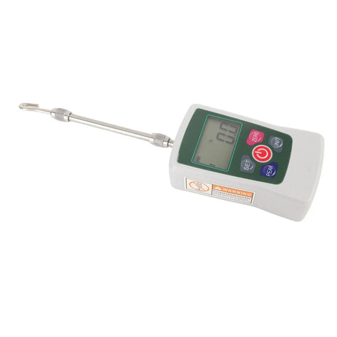 Digital Force Meter 100N Push Pull Tester With Backlit Display Four Units N Kg Lb Oz Auto Shutdown Pro Grade Handy Portable For Quick And Accurate Material Testing For Lab And Field Quality Control. handheld digital force meter with hook probe and LCD display