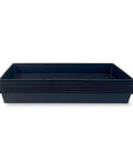 Stacked black trays, 10 Pack No Drain Holes Plant Growing Trays 20 By 10 Inches For Seedlings Indoor Gardening Microgreens And Wheatgrass