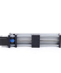 High Precision Ball Screw Linear Rail Slide Table with Nema23 Motor, horizontal view