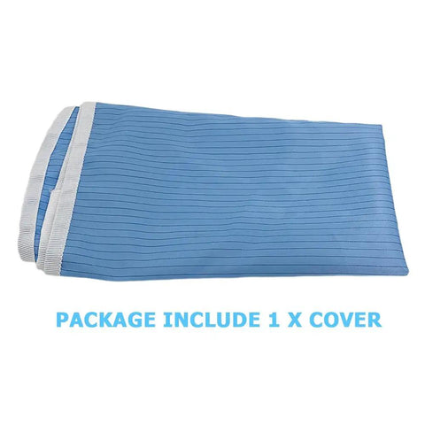 Dust Proof Microscope Cover For Standard Lab Scopes 20 Inch By 20 Inch, ESD Safe Dust Shield, Fits Most Medium To Small Microscopes Including SW380B 40X-2500X And SW350T 40X-2500X, Easy Clean blue folded cover