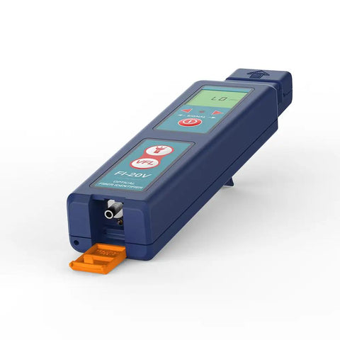 All-In-One Fiber Identifier And VFL Tester For FTTH, 800 To 1700nm, handheld tool with LED display, built-in VFL visible