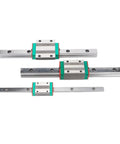 High Precision Linear Guide Rail Kit For Smooth CNC Motion Perfect DIY Projects With Pre Drilled Supports No Maintenance Needed And Low Friction For Ultimate Stability On 500Mm Length, three rails
